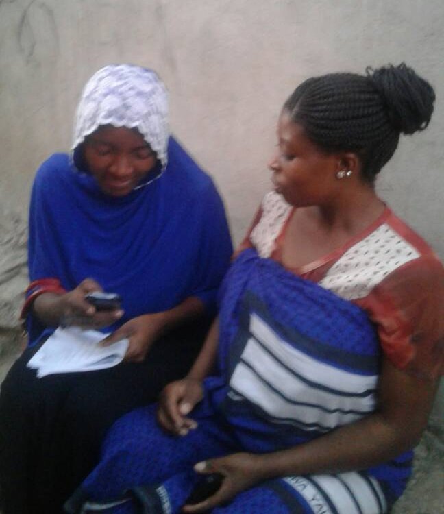Tanzania Project interviewing a respondent - June 2023