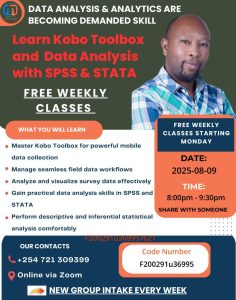 Data Analysis & Analytics training flyer