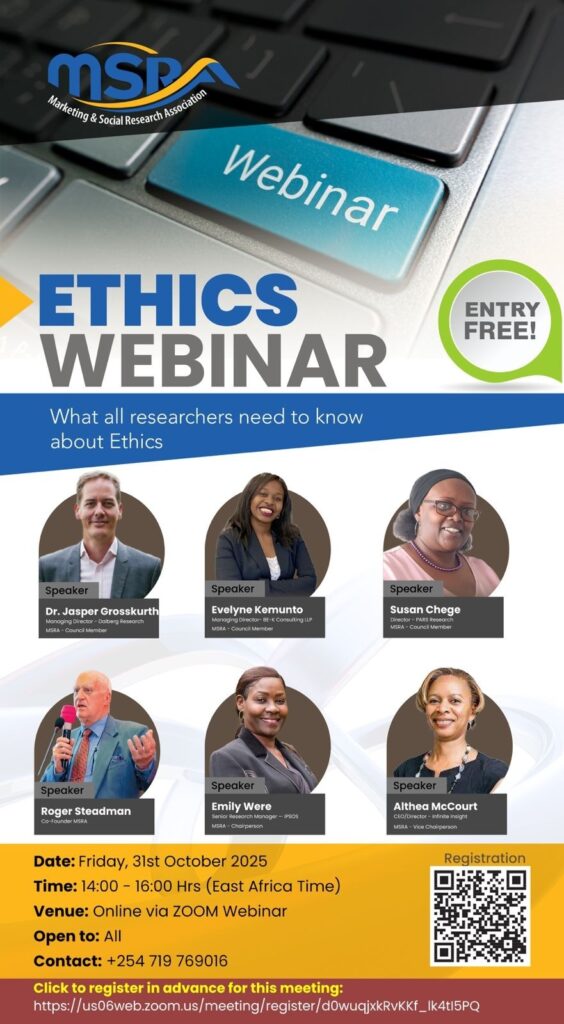 MSRA Ethics Webinar flyer Oct. 2025