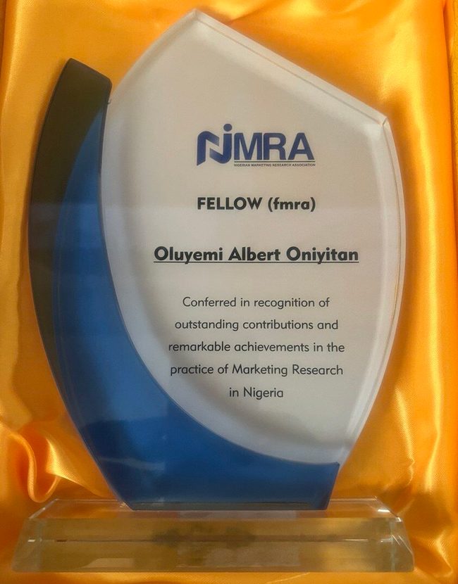 Yemi becomes a Fellow at NiMRA 2025 Conference